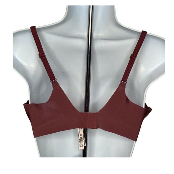 Victorias Secret 34D Push Up Underwire Padded Mauve Pink Back Side Smoothing - Picture 3 of 3